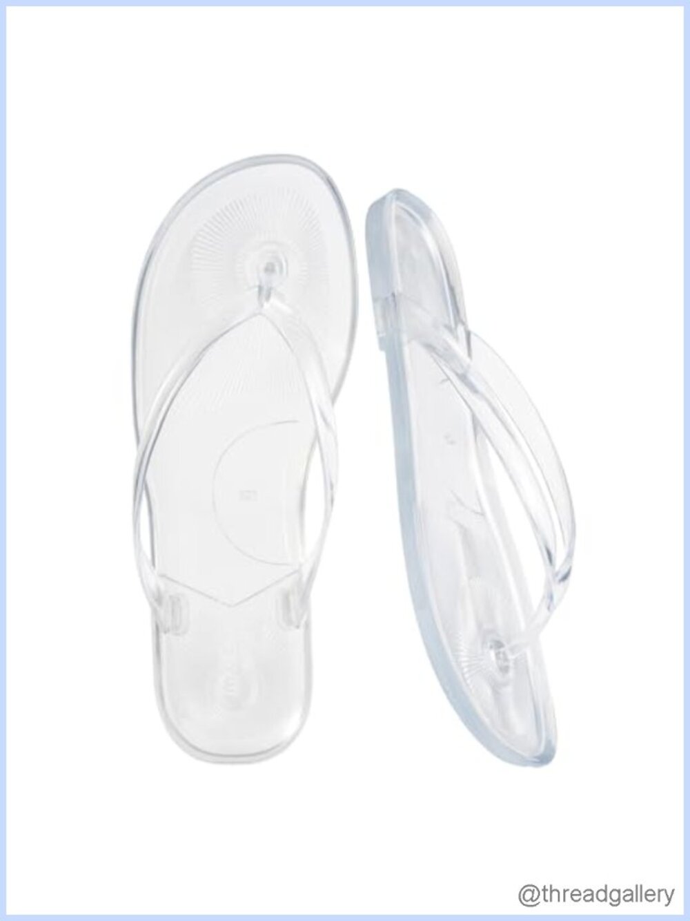 Women's Jelly Flip Flops Soft Flexible Thong Sandals Waterproof Non-Slip
